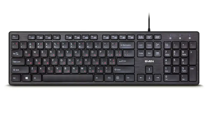 Tastatură SVEN KB-E5800, Cu fir, Negru - photo