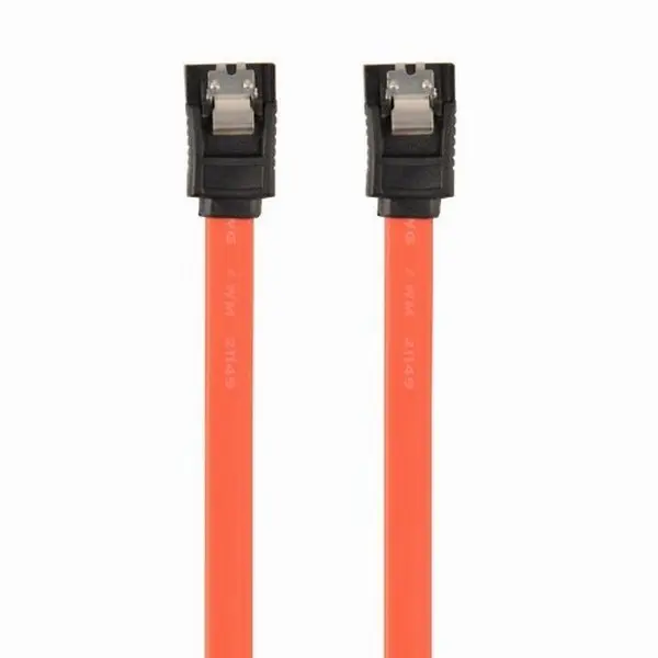 Cable Serial ATA III  30 cm data cable, metal clips, Cablexpert CC-SATAM-DATA-0.3M