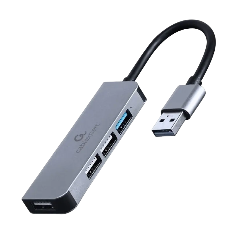 USB-концентратор Gembird UHB-U3P1U2P3-01, Серебристый - photo