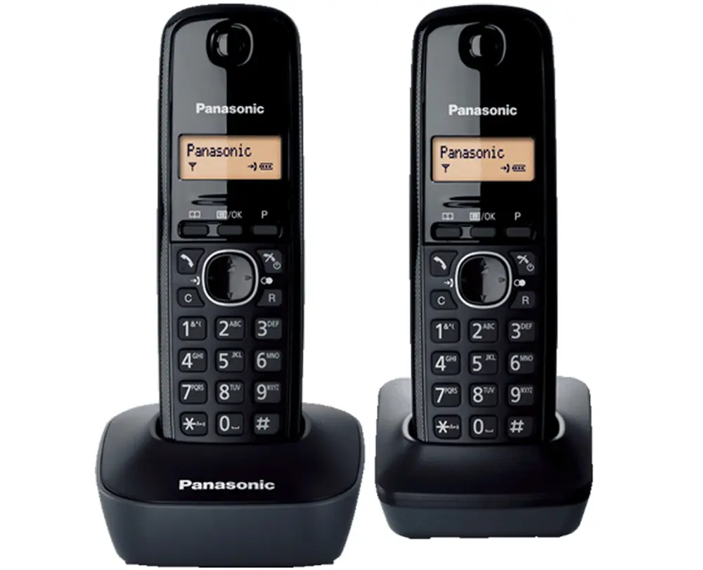 Dect Panasonic KX-TG1612UAH, Grey, AOH, Caller ID, TG1611+ optional handset - photo