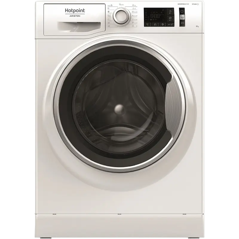 Mașină de spălat cu uscător Hotpoint-Ariston NM11845WSAEUN, 8kg, Alb - photo