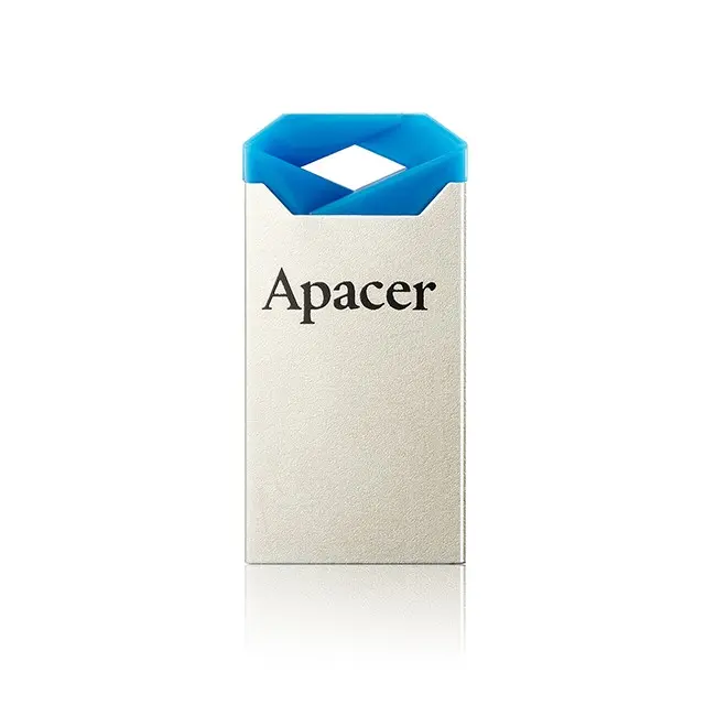  32GB USB2.0 Flash Drive Apacer "AH111", Silver-Blue, Super-Mini, Metal, Capless (AP32GAH111U-1) - photo