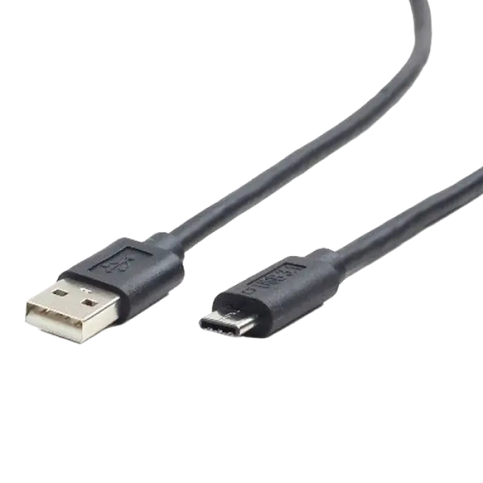 Кабель для зарядки и синхронизации Cablexpert CCP-USB2-AMCM-1M, USB Type-A/USB Type-C, 1м, Чёрный - photo