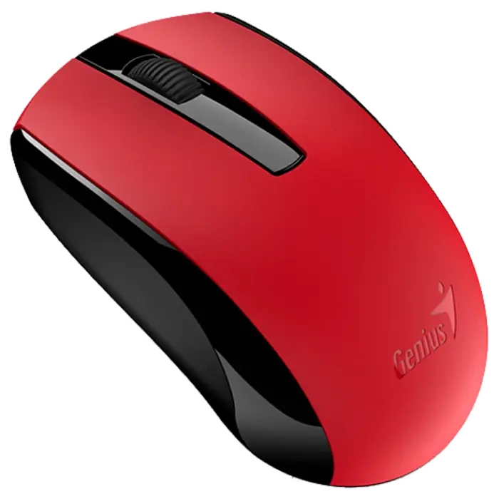 Mouse Wireless Genius ECO-8100, Roșu - photo