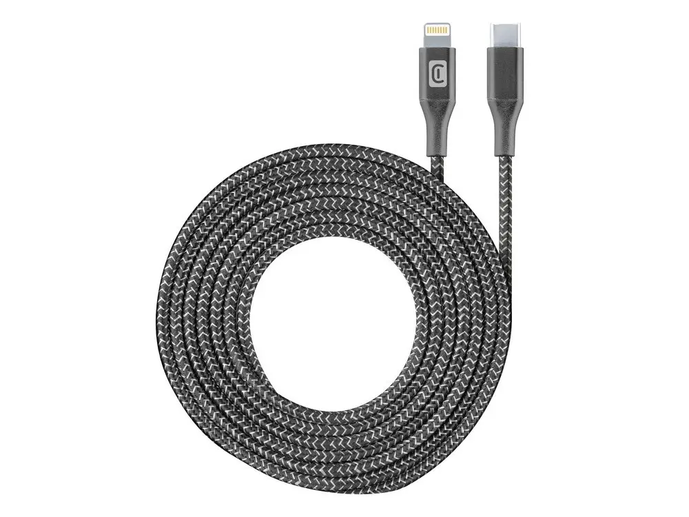 Type-C to Lightning Cable Cellular, Long MFI, 2.5M, Black - photo