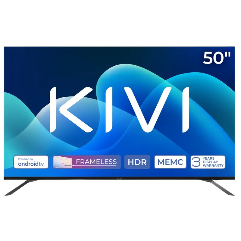 50" LED SMART TV KIVI 50U730QB, 3840x2160 4K UHD, Android TV, Negru - photo