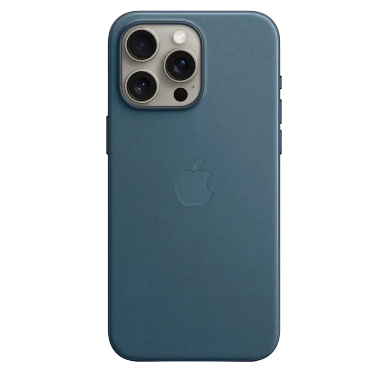 Чехол Apple iPhone 15 Pro Max FineWoven Case with MagSafe, Pacific Blue - photo
