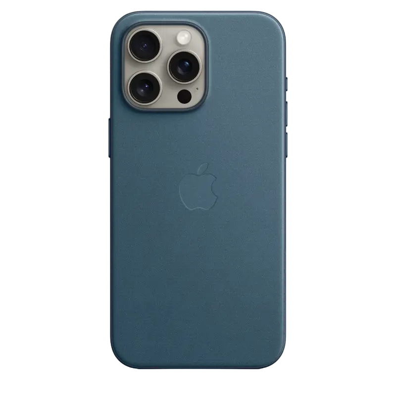 Husă Apple iPhone 15 Pro Max FineWoven Case with MagSafe, Pacific Blue - photo