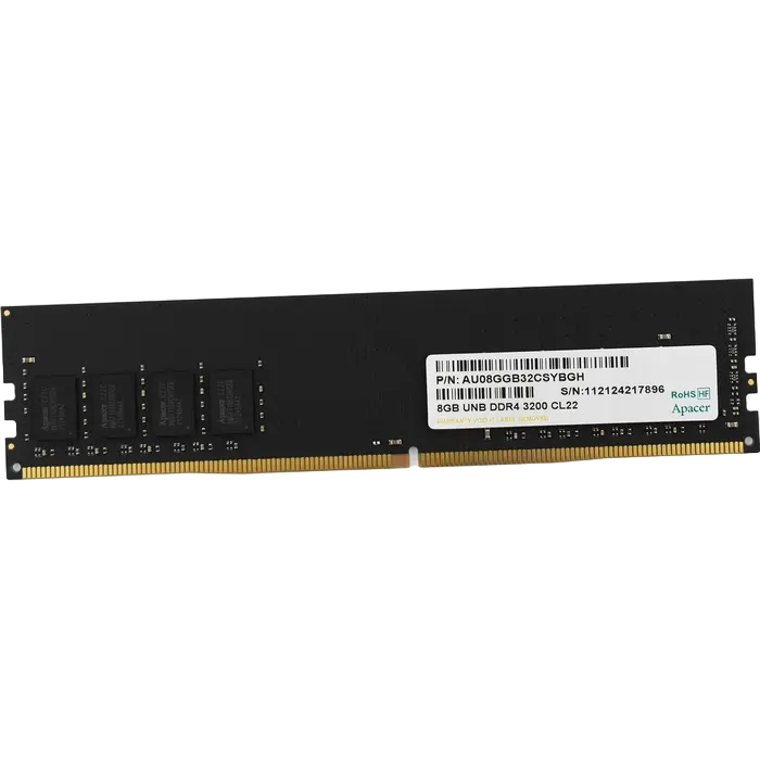 Memorie RAM Apacer AU08GGB32CSYBGH, DDR4 SDRAM, 3200 MHz, 8GB - photo