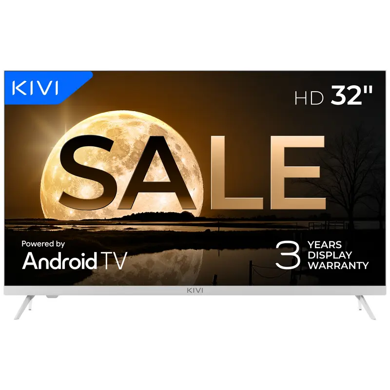 32" LED SMART TV KIVI 32H760QW, 1366x768 HD, Android TV, Alb - photo