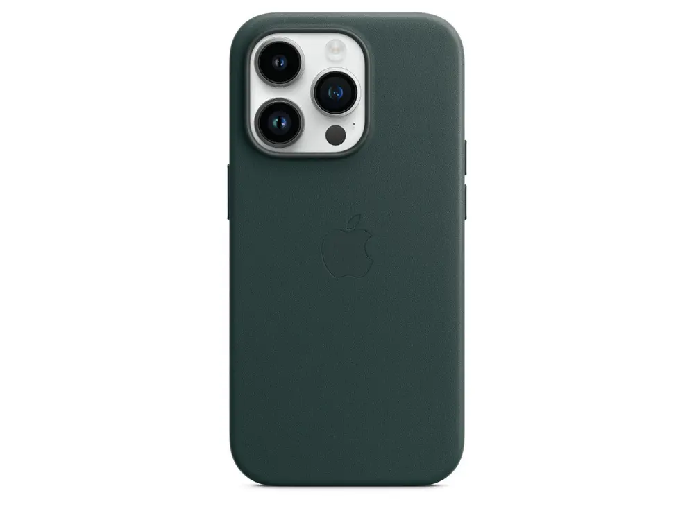 Husă Apple iPhone 14 Pro Leather Case with MagSafe, Verde - photo