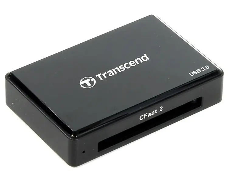 Cititor de carduri Transcend TS-RDF2, micro-USB, USB Type-A, Negru - photo