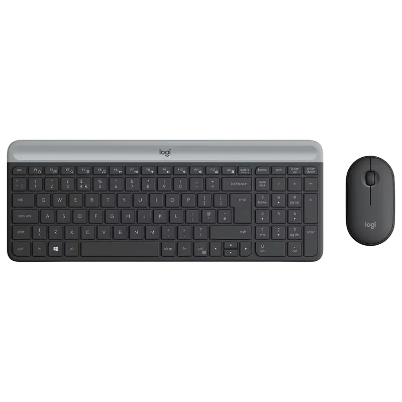 Клавиатура и мышь Logitech MK470, Беспроводное, Графитовый - photo