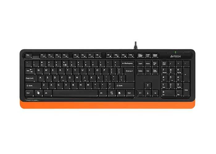 Клавиатура A4Tech FK10, Проводное, Черный/Оранжевый - photo
