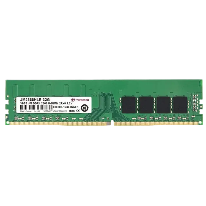 Оперативная память Transcend JM2666HLE-32G, DDR4 SDRAM, 2666 МГц, 32Гб - photo