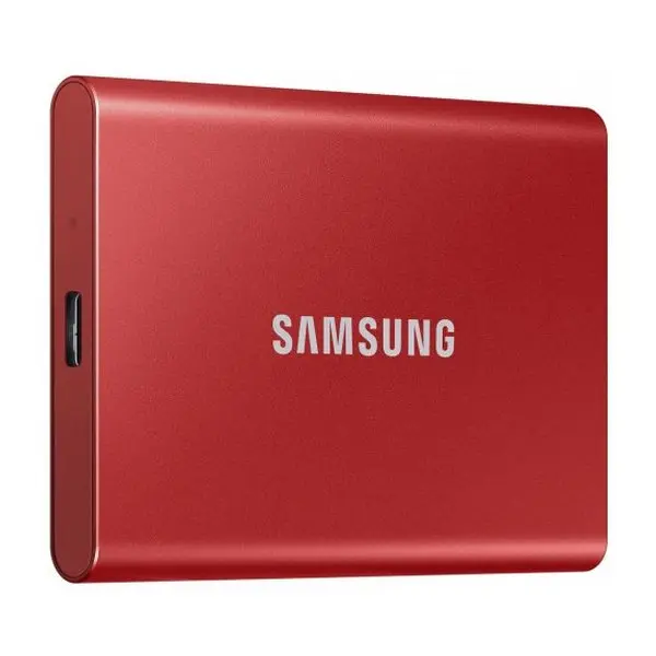1.0TB Samsung Portable SSD T7 Red, USB-C 3.1 (85x57x8mm, 58g, R/W:1050/1000MB/s) - photo