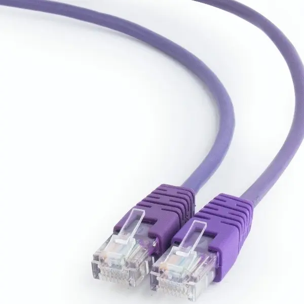 Patch cord Cablexpert PP12-0.5M/V, CAT5e UTP, 0,5m, Violet - photo