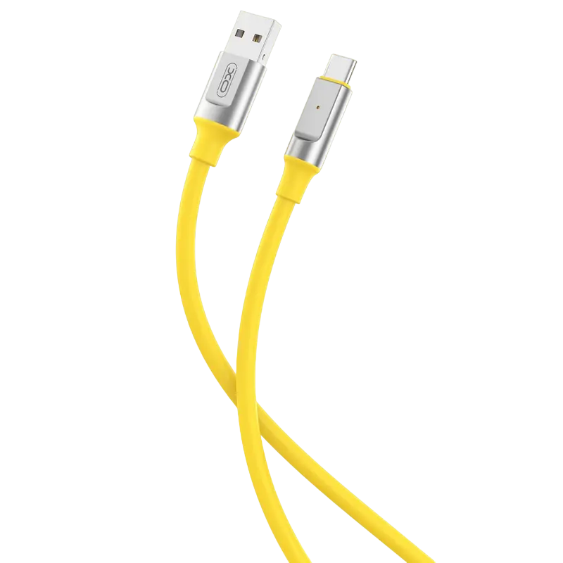 Кабель для передачи данных XO NB251, USB Type-A/USB Type-C, 1м, Жёлтый - photo