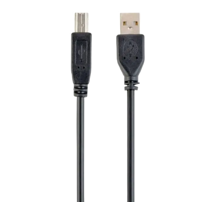 Cablu de date pentru periferice Gembird CCP-USB2-AMBM-15, USB Type-A/USB Type-B, 5m, Negru - photo