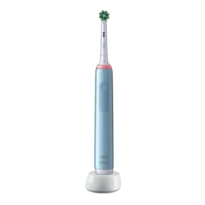 Электрическая зубная щетка Oral-B Pro 3 3000 CrossAction, Синий - photo