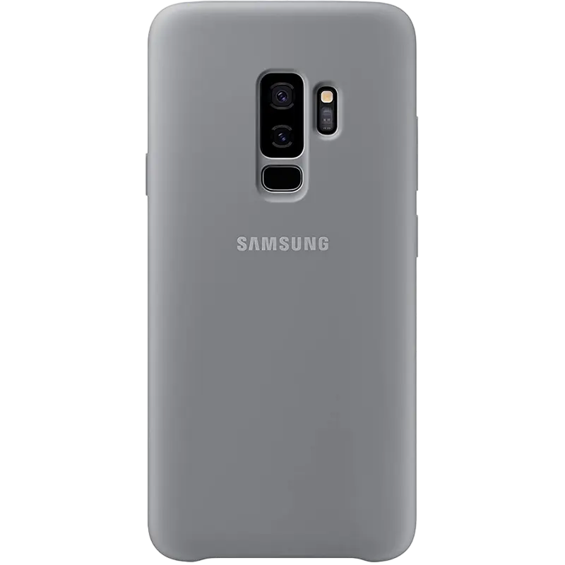 Чехол Samsung Silicone Cover for Galaxy S9+, Grey - photo