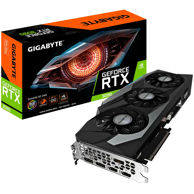 Placă Video Gigabyte GV-N3090GAMING OC-24GD, 24GB GDDR6X 384bit - photo