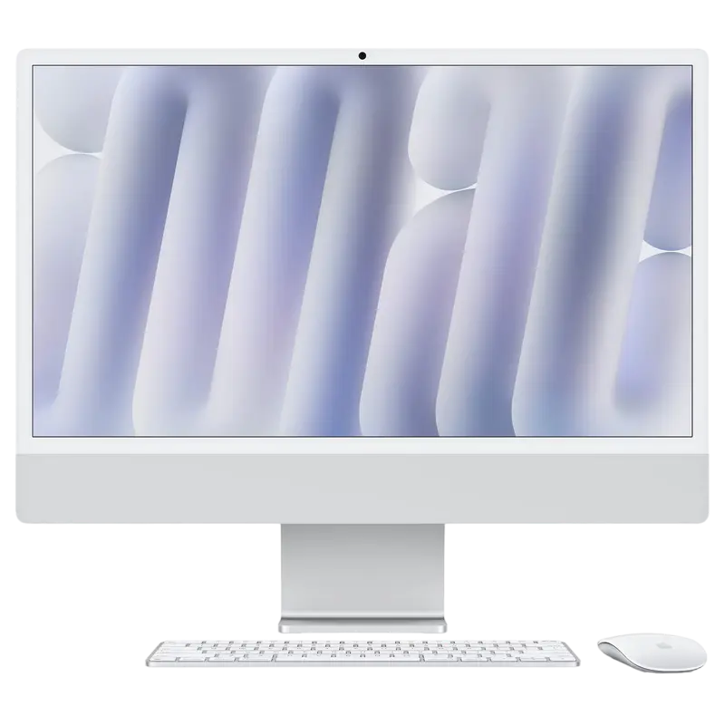 Computer All-in-One Apple iMac A3137, 24", M4 with 10-core CPU and 10-core GPU, 24GB/512GB, macOS Sequoia, Argintiu - photo