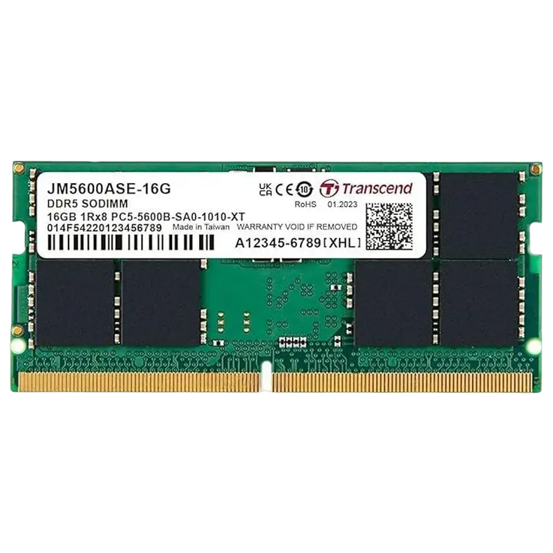Оперативная память Transcend JM5600ASE-16G, DDR5 SDRAM, 5600 МГц, 16Гб, JM5600ASE-16G - photo