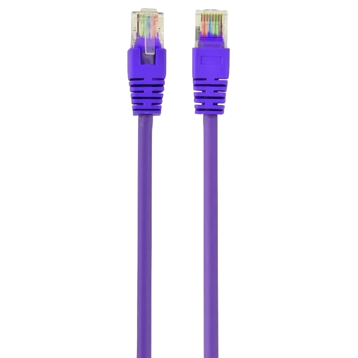 Патч-корд Cablexpert PP12-1M/V, CAT5e UTP, 1м, Фиолетовый - photo