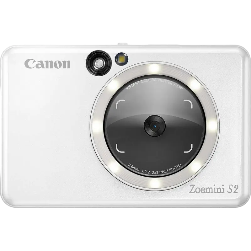 Imprimantă foto Canon Zoemini S2 ZV223, 2.0” x 3.0”, Pearl White - photo
