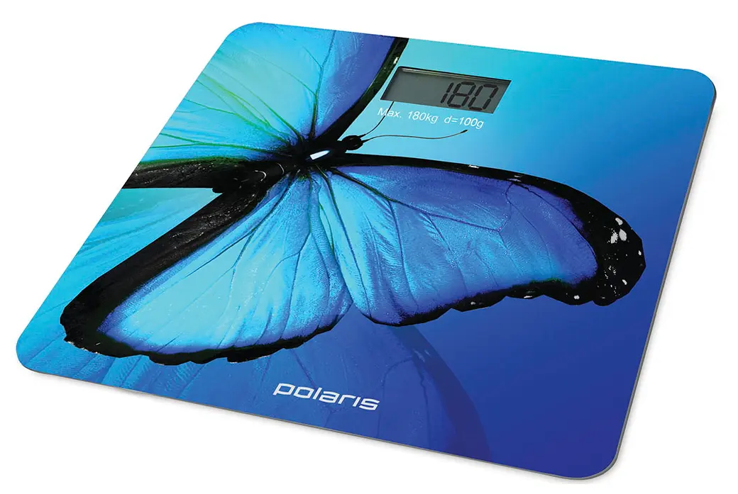 Электронные напольные весы Polaris PWS1878DG Butterfly, Синий - photo
