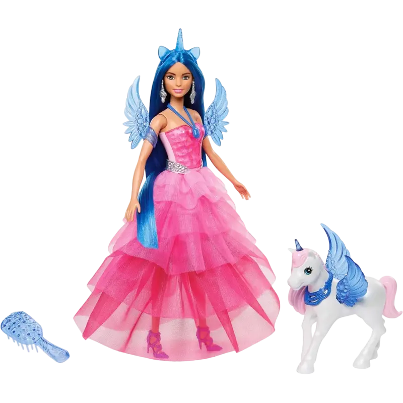 Игровой набор Barbie "Барби с Единорогом", с аксессуарами - photo