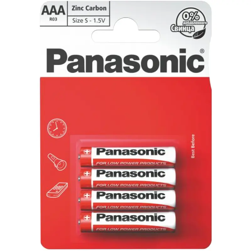 Baterii Panasonic R03REL, AAA, 4buc. - photo