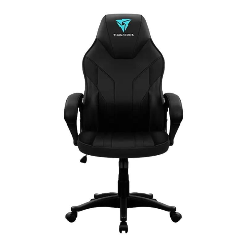 Игровое кресло ThunderX3 EC1, Искусственная кожа, Чёрный - photo
