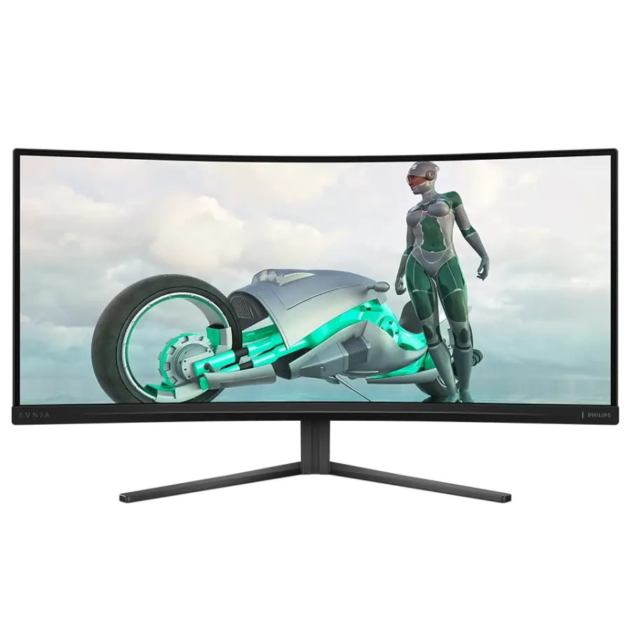 34" Игровой монитор Philips 34M2C3500L, VA 3440x1440 WQHD, Чёрный - photo