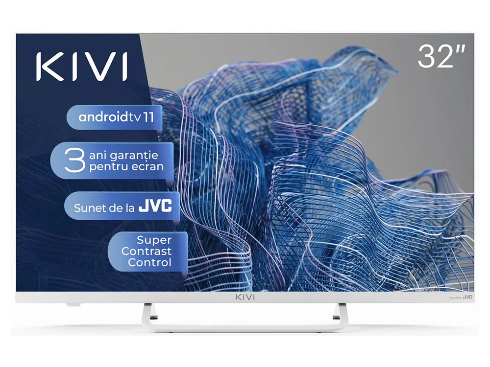 32" LED SMART TV KIVI 32F750NW, 1920x1080 FHD, Android TV, Alb - photo