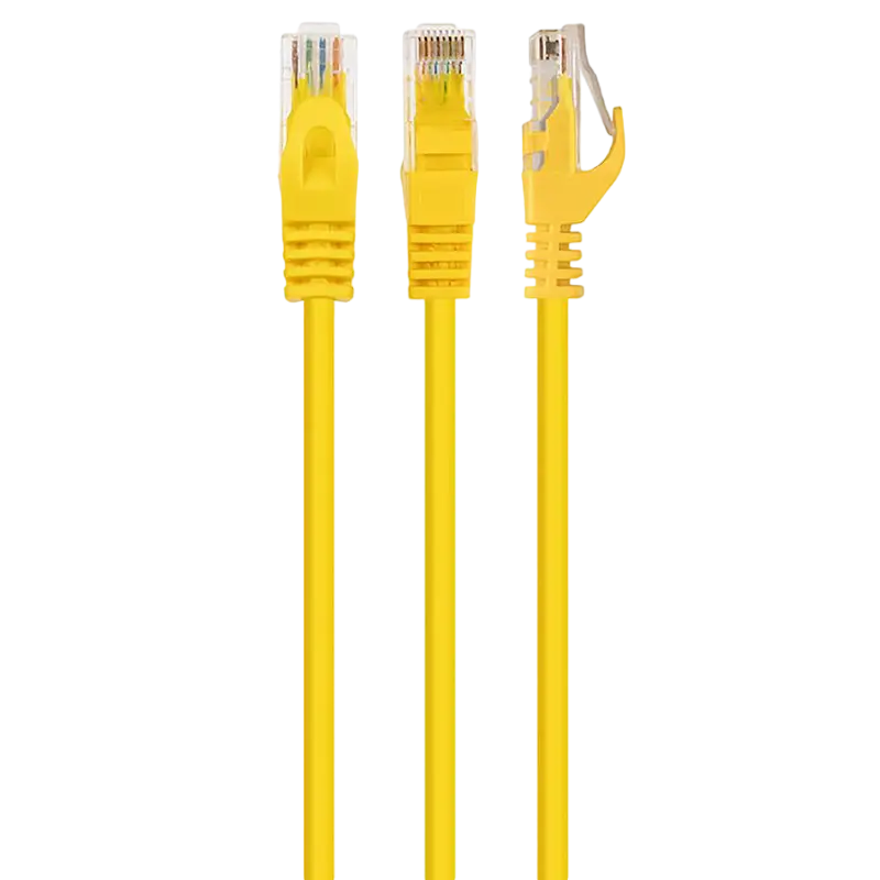 Patch cord Cablexpert PP6U-2M/Y, Cat6 UTP, 2m, Galben - photo