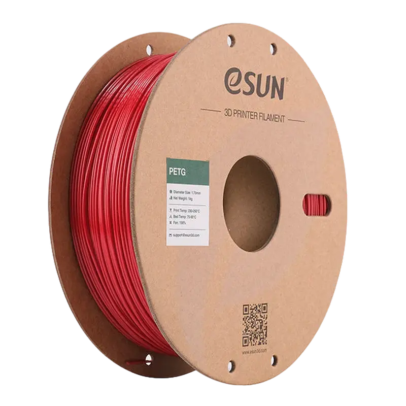 Filament pentru imprimantă 3D ESUN PETG Roșu, 1.75 mm, 1kg - photo
