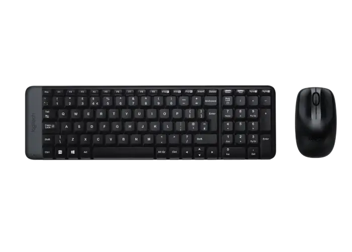 Клавиатура и мышь Logitech MK220, Беспроводное, Чёрный - photo