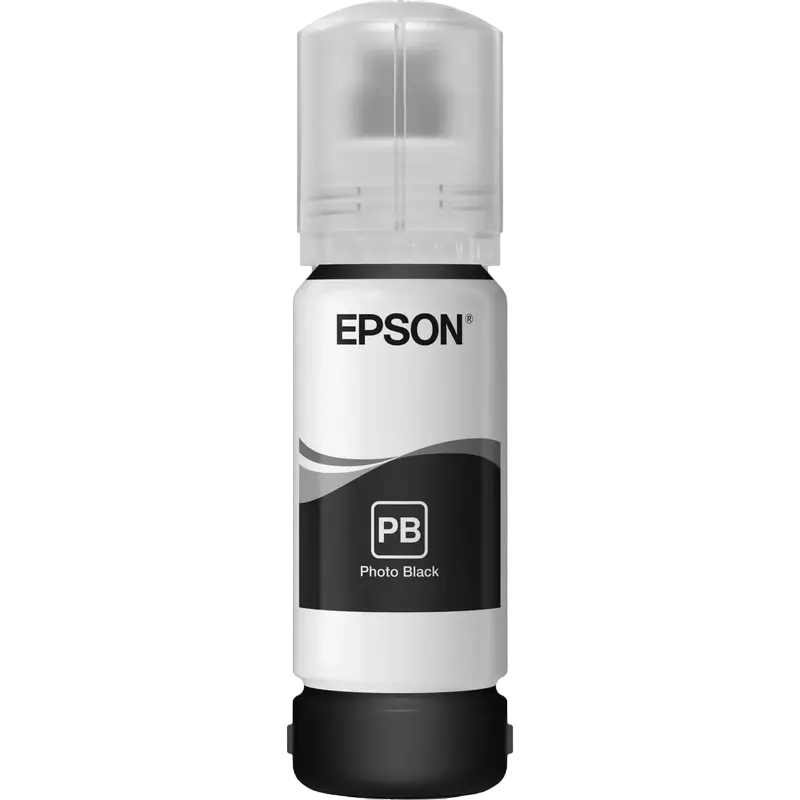 Контейнер с чернилами Epson 106 EcoTank, C13T00R140, Черный фото - photo