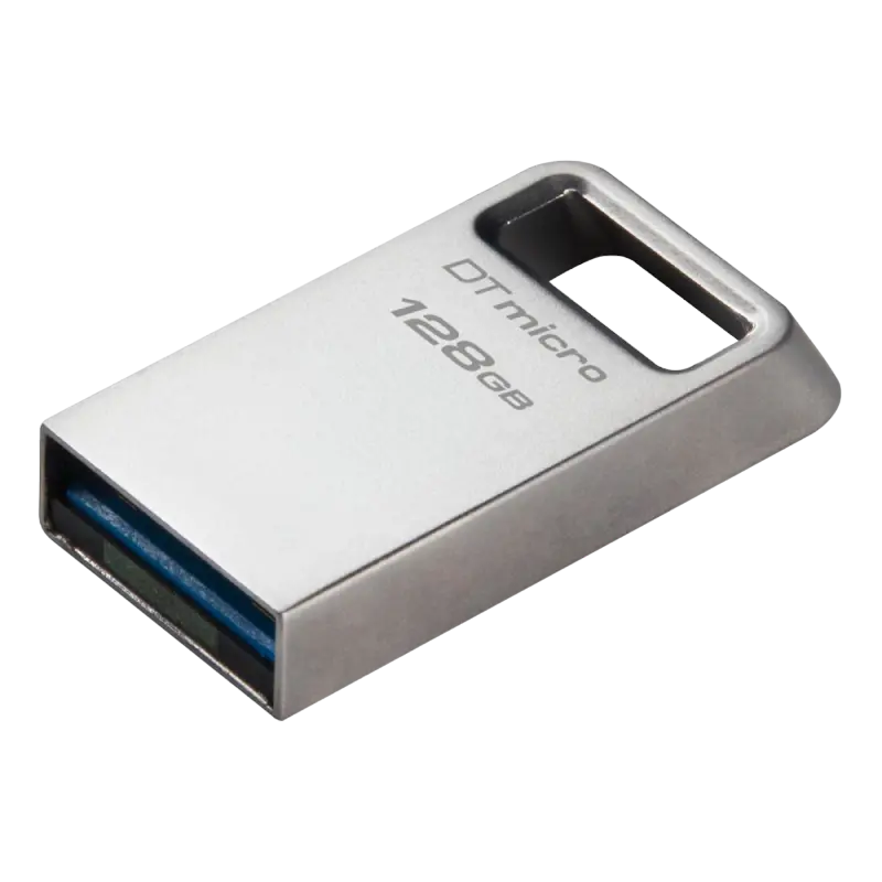Memorie USB Kingston DataTraveler Micro, 128GB, Argintiu - photo