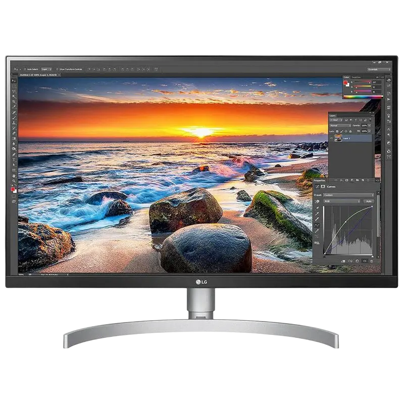 27" Monitor LG 27UL850-W, IPS 3840x2160 4K-UHD, Negru/Alb - photo
