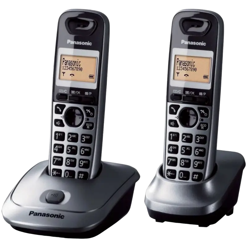 Telefon DECT Panasonic KX-TG2512, Gri Metalic - photo