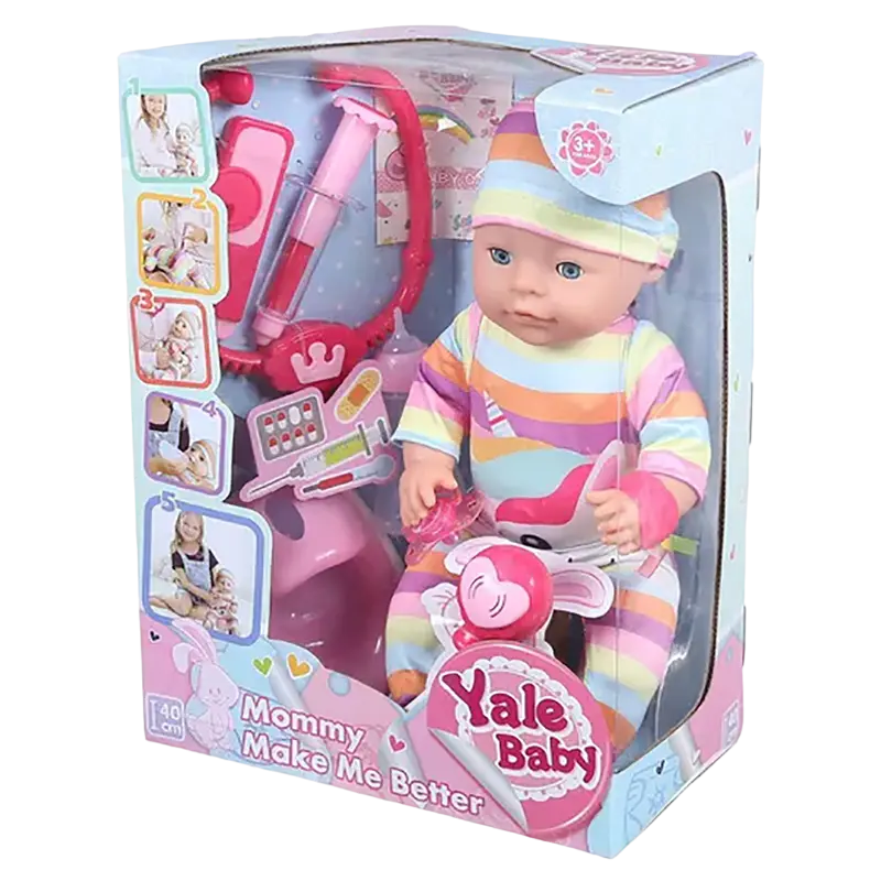 Кукла с аксессуарами Yale Baby 40см - photo