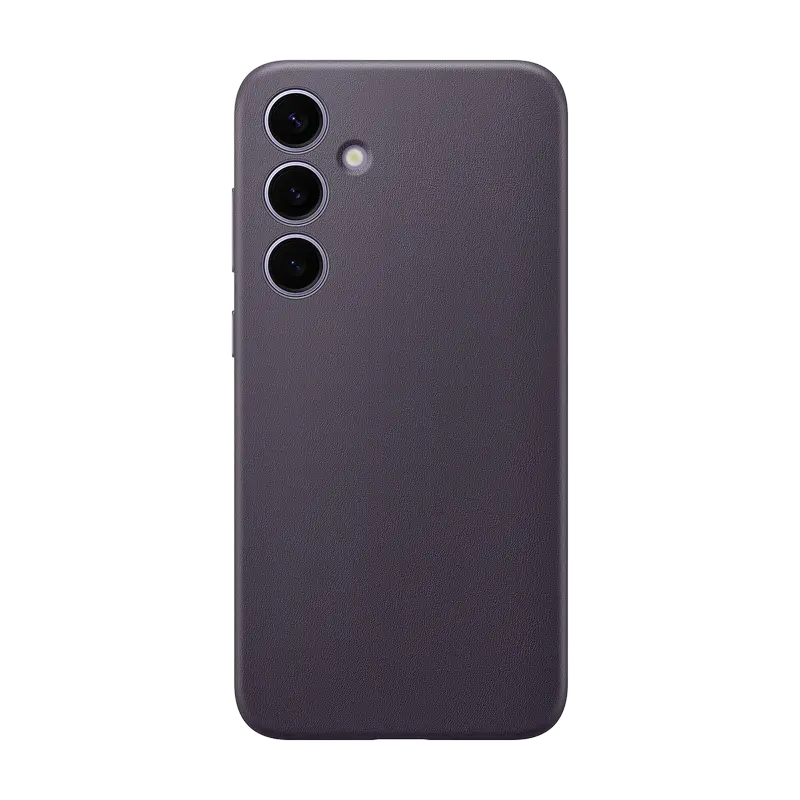 Husă Samsung Vegan Leather Case Galaxy S24+, Violet Întunecat - photo