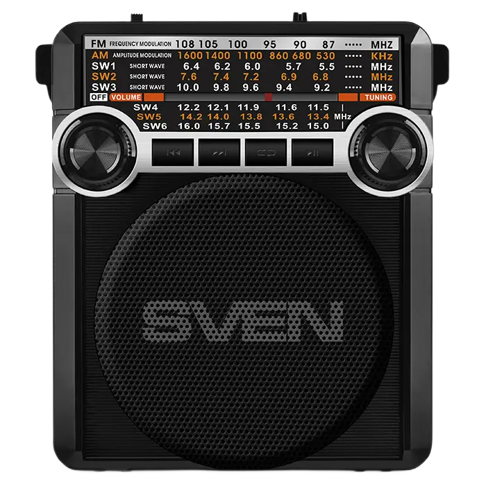 Портативное радио SVEN SRP-355, Чёрный - photo