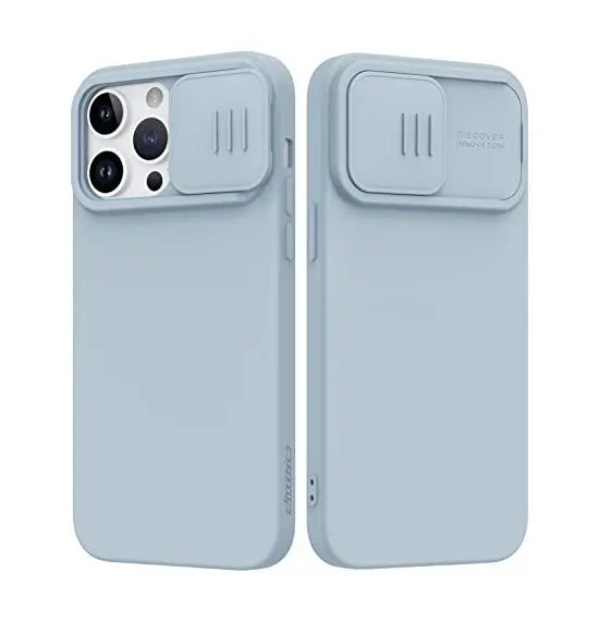 Чехол Nillkin iPhone 14 Pro, CamShield Silky Silicone, Star Gray - photo