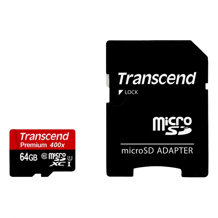 Карта памяти Transcend MicroSDXC Class 10, 64Гб (TS64GUSDU1) - photo