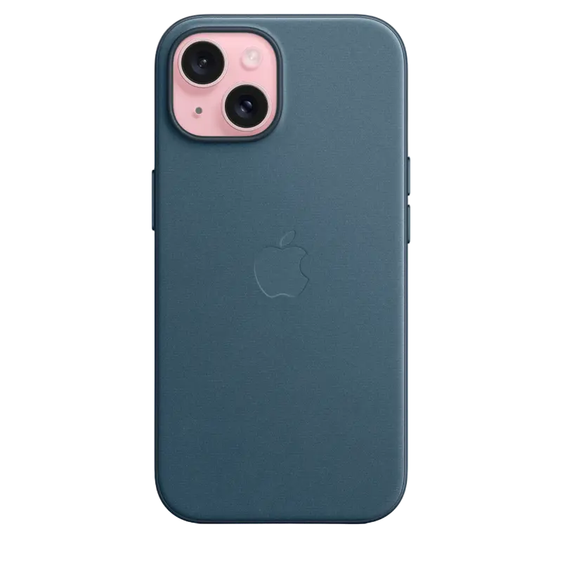 Чехол Apple iPhone 15 FineWoven Case with MagSafe, Pacific Blue - photo