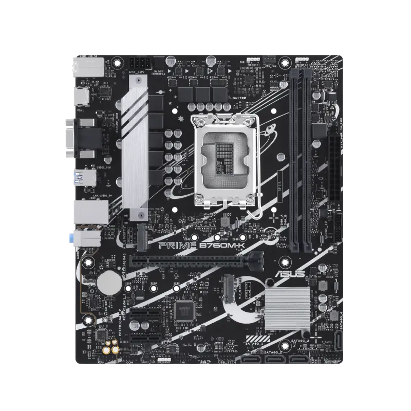 Материнская плата ASUS PRIME B760M-K, LGA1700, Intel B760, Micro-ATX - photo